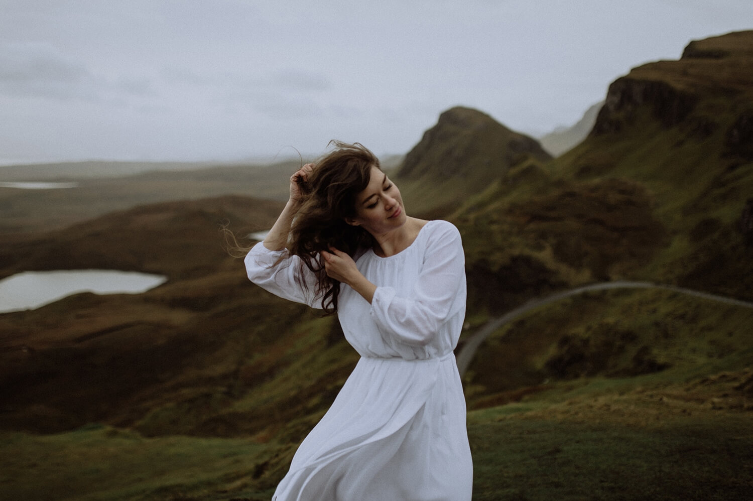 Windy elopement from the Isle of Skye.