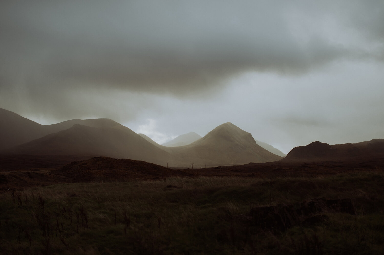 The mountains of Scotland.