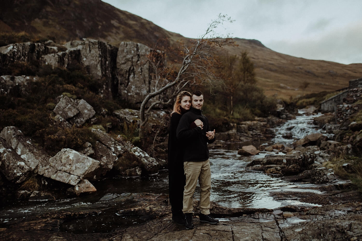 Couple near the Isle of Skye.