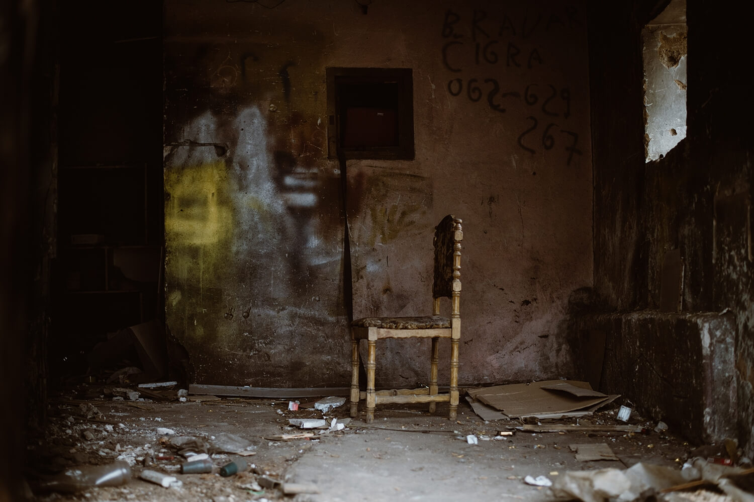 Empty chair in Sarajevo