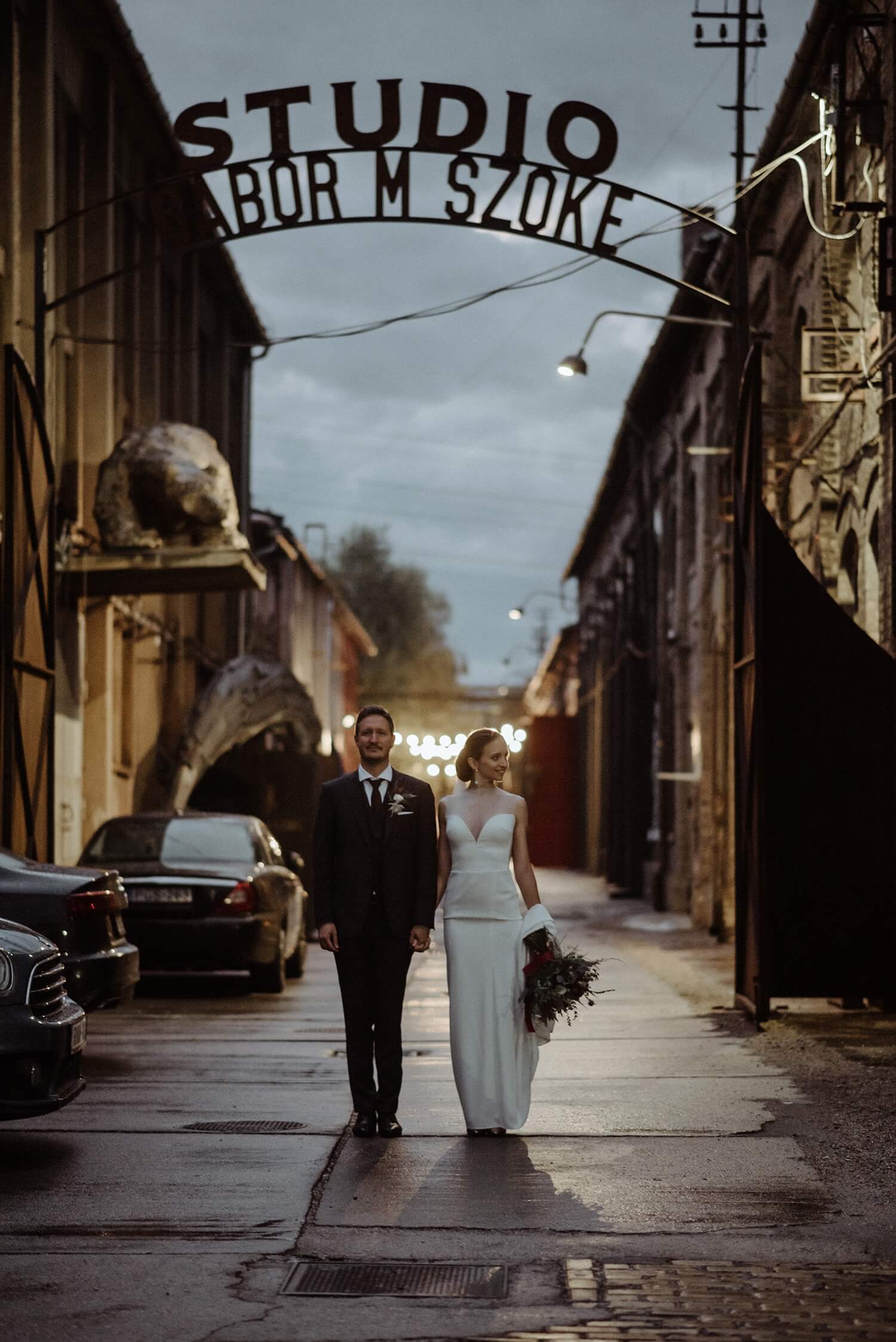 Industrial wedding photography
