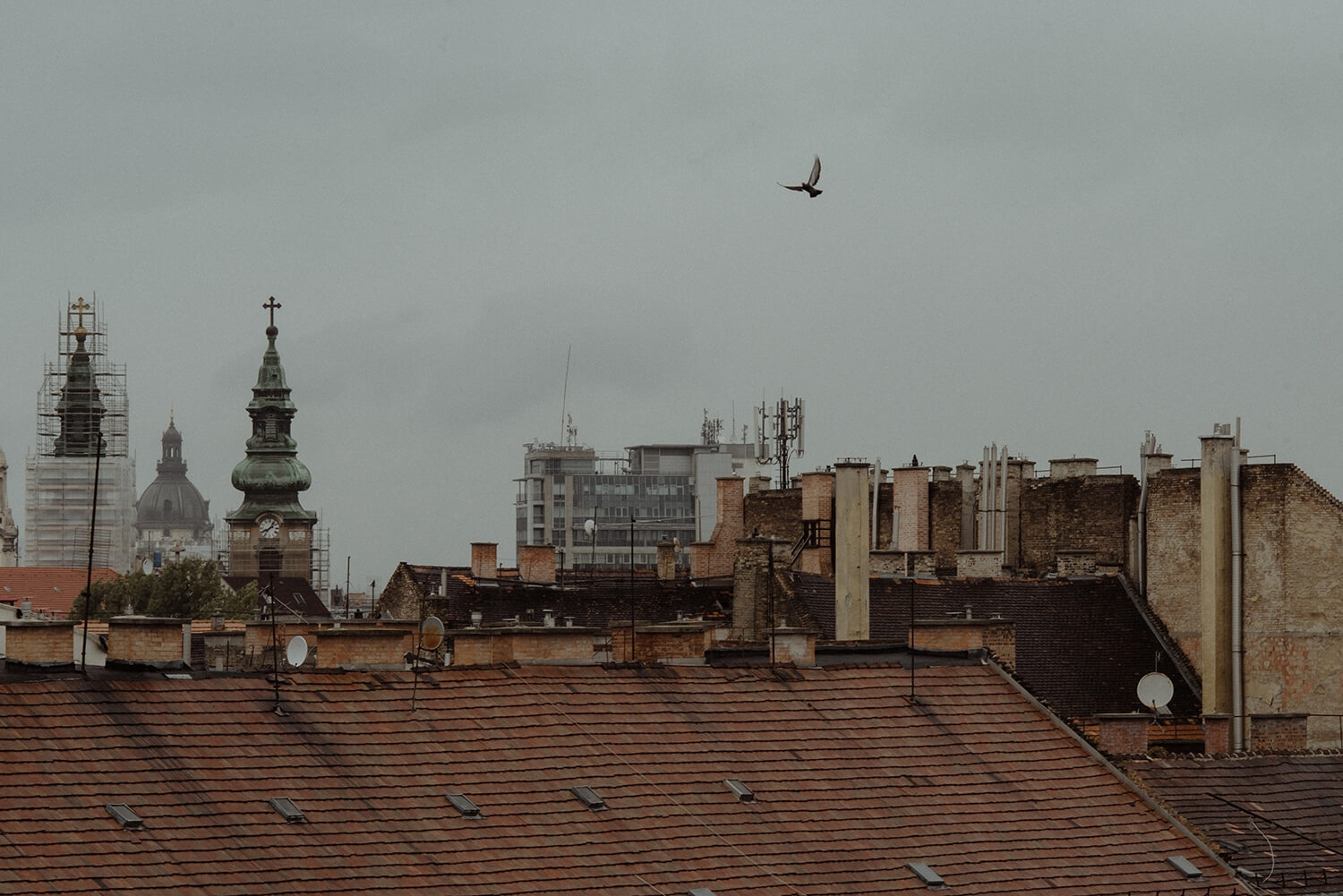 Budapest rooftops